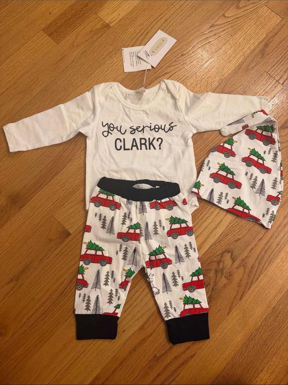 You Serious Clark? White & Red Kids Christmas Set